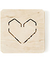 Babai Toys Gioco del Filetto in Legno - Love is… - per Tutta la Famiglia Giochi di una Volta