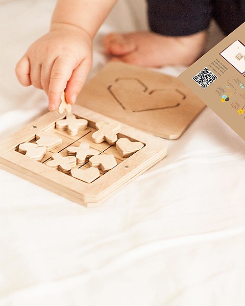 Babai Toys Gioco del Filetto in Legno - Love is… - per Tutta la Famiglia Giochi di una Volta