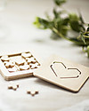 Babai Toys Gioco del Filetto in Legno - Love is… - per Tutta la Famiglia Giochi di una Volta