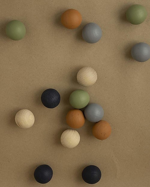 Babai Toys Gioco delle Bocce in Legno - Petanque - per Tutta la Famiglia Giochi da Esterno_