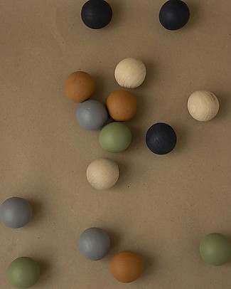 Babai Toys Gioco delle Bocce in Legno - Petanque - per Tutta la Famiglia Giochi da Viaggio_