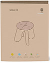 Babai Toys Sgabello in Legno a Incrocio Montessori per Bambini - Rosa - Stimola l'Autonomia e la Fantasia del tuo Bambino Sgabelli