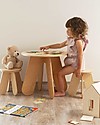 Babai Toys Tavolino in Legno Montessori per Bambini - Naturale - Stimola l'Autonomia e la Fantasia del tuo Bambino Tavoli