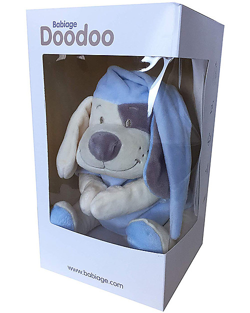 Babiage Babiage Doodoo Cagnolino, Azzurro - Riproduce il Suono del Grembo Materno! Peluche