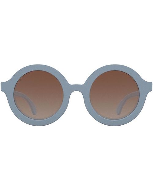 Babiators Occhiali da Sole Euro Round - Blue Mist - Lenti Ambra - 100% Protezione UVA e UVB Occhiali da Sole