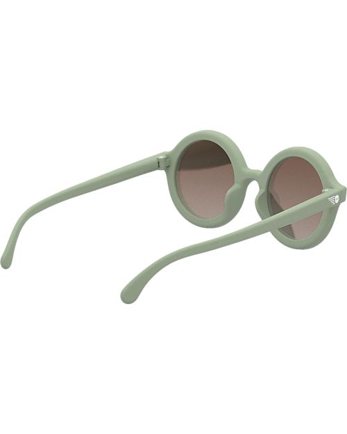 Babiators Occhiali da Sole Euro Round - Sage Green - Lenti Ambra - 100% Protezione UVA e UVB Occhiali da Sole