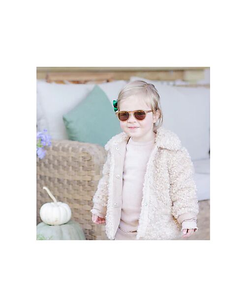 Babiators Occhiali da Sole Keyhole - Cocoa Cloud - Lenti Ambra - 100 % Protezione UV Occhiali da Sole