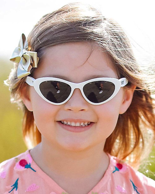 Babiators Occhiali da Sole Original Cat-Eye - Bianco Wicked White - 100% Protezione UVA e UVB Occhiali da Sole