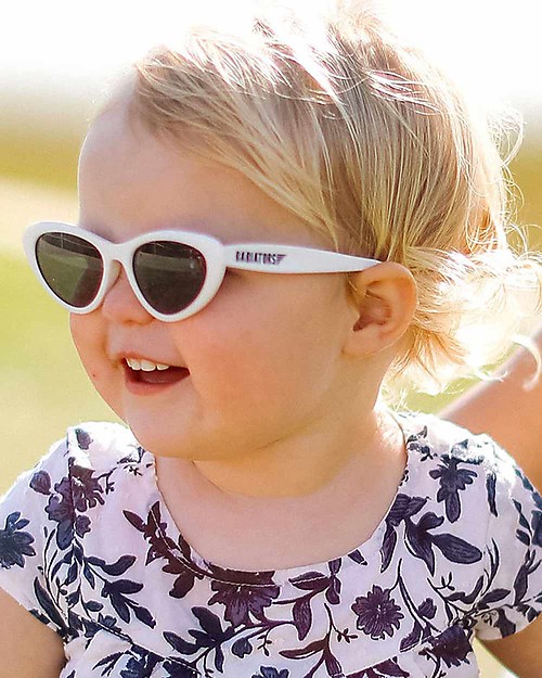 Babiators Occhiali da Sole Original Cat-Eye - Bianco Wicked White - 100% Protezione UVA e UVB Occhiali da Sole