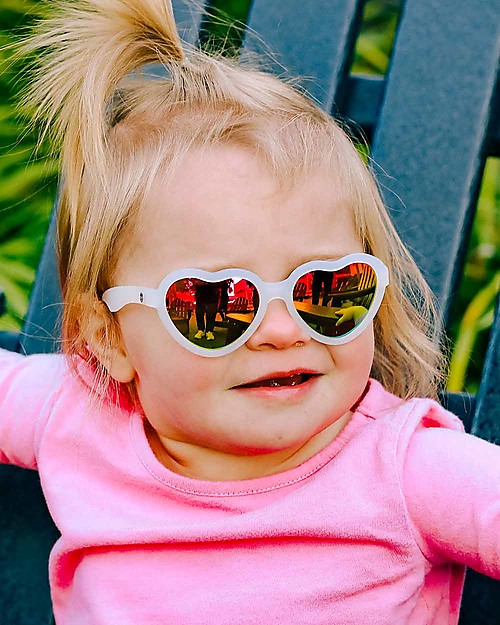 Babiators Occhiali da Sole Original Hearts - Arcobaleno Rainbow Bright - 100% Protezione UVA e UVB Occhiali da Sole