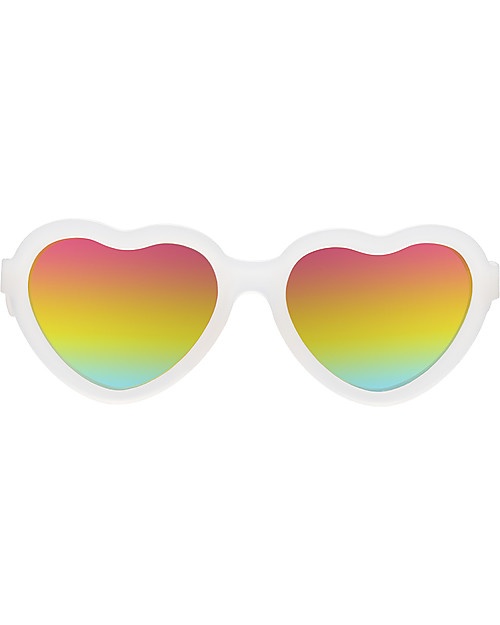 Babiators Occhiali da Sole Original Hearts - Arcobaleno Rainbow Bright - 100% Protezione UVA e UVB Occhiali da Sole