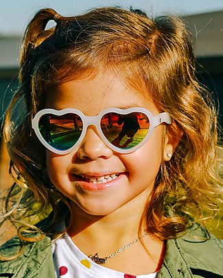 Babiators Occhiali da Sole Original Hearts - Arcobaleno Rainbow Bright 6+ anni - 100% Protezione UVA e UVB Occhiali_