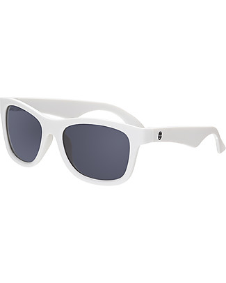 Babiators Occhiali da Sole Original Navigator - Bianco Wicked White - 100% Protezione UVA e UVB Occhiali da Sole
