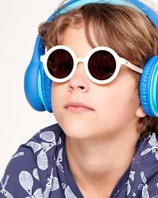 Babiators Occhiali da Sole Original Round - Sweet Cream - Lenti Ambra - 100% Protezione UVA e UVB Occhiali da Sole