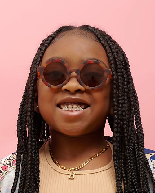 Babiators Occhiali da Sole Original Round - Totally Tortoise - Lenti Ambra - 100% Protezione UVA e UVB Occhiali da Sole