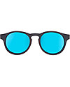 Babiators Occhiali da Sole The Agent, Blue Collection, Montatura Nero/Lenti Blu - Lenti Polarizzate, 100% Protezione UV Occhiali da Sole