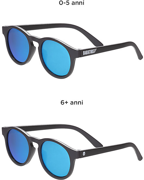 Babiators Occhiali da Sole The Agent, Blue Collection, Montatura Nero/Lenti Blu - Lenti Polarizzate, 100% Protezione UV Occhiali da Sole