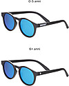 Babiators Occhiali da Sole The Agent, Blue Collection, Montatura Nero/Lenti Blu - Lenti Polarizzate, 100% Protezione UV Occhiali da Sole