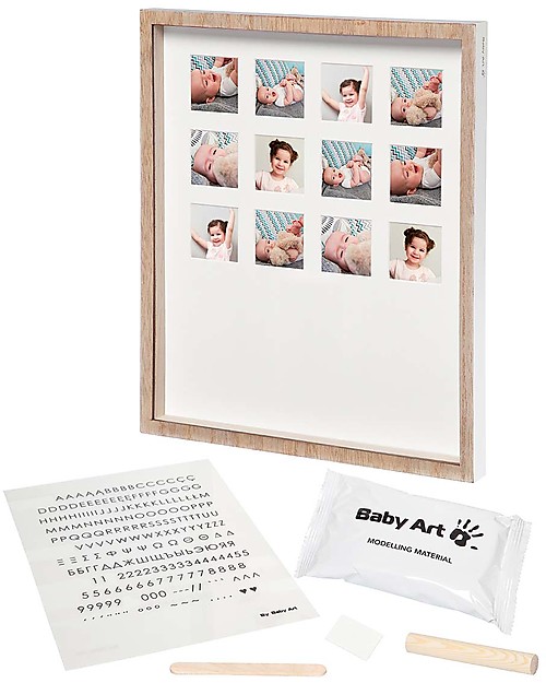 Baby Art Baby Art Cornice Impronta My Very First Year - Legno Album e Cofanetti