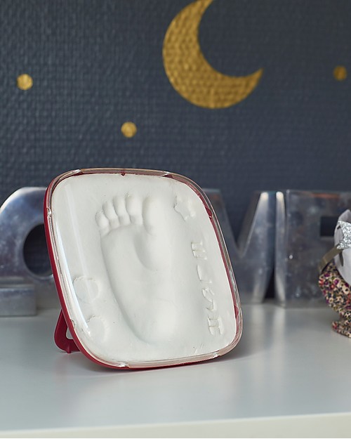 Baby Art Baby Art Hello Baby Burgundy, Cornice Impronta Singola - Bordeaux Kit dei Ricordi