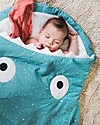Baby Bites Sacco Nanna Estivo Squalo Bimbi - Turchese Costellazioni - Cotone Bio - TOG 2.5 Sacchi Nanna