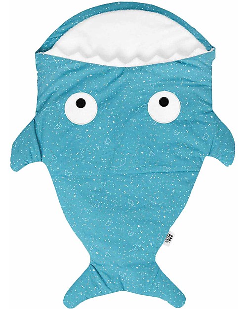 Baby Bites Sacco Nanna Estivo Squalo Bimbi - Turchese Costellazioni - Cotone Bio - TOG 2.5 Sacchi Nanna