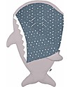 Baby Bites Sacco Passeggino Squalo Imbottito - Grigio Pietra - Cotone Bio - TOG 1.0 Sacchi Nanna