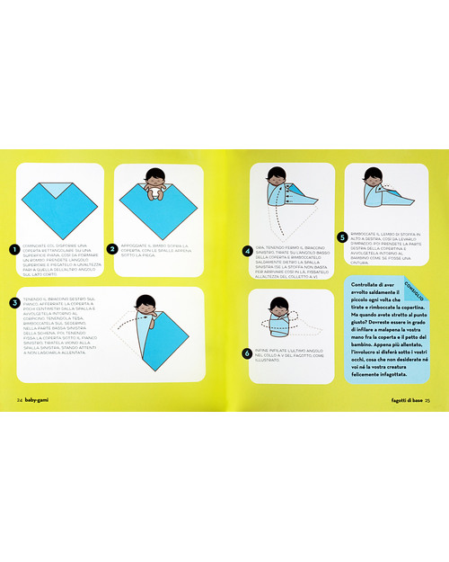 Baby-gami Baby-gami, Fagotti e marsupi per principianti - Edizione Inglese - Guida semiseria allo swaddling for beginners! Swaddle di Mussola