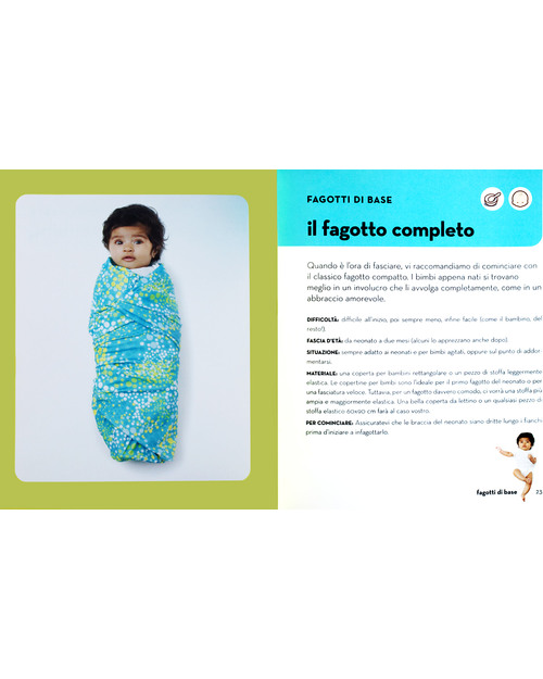 Baby-gami Baby-gami, Fagotti e marsupi per principianti - Edizione Inglese - Guida semiseria allo swaddling for beginners! Swaddle di Mussola