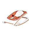 Baby Home Sdraietta Wave Legno Bianco - Terracotta - Ripiegabile e Leggera Sdraiette_