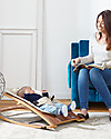 Baby Home Sdraietta Wave Legno Bianco - Terracotta - Ripiegabile e Leggera Sdraiette_