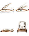 Baby Home Sdraietta Wave Legno Bianco - Terracotta - Ripiegabile e Leggera Sdraiette_