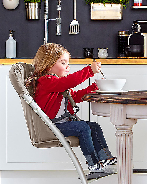 Baby Home Seggiolone Taste Sabbia - Leggero e Salva Spazio! Seggioloni Pappa