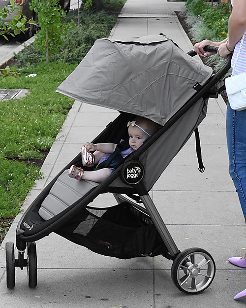 Baby Jogger Passeggino City Mini 2, Grigio Chiaro - 3 ruote, Ideale per la Città! Passeggini Leggeri