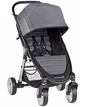 Baby Jogger Passeggino City Mini 2, Grigio Chiaro - 4 Ruote e Poco Ingombro! Passeggini Leggeri