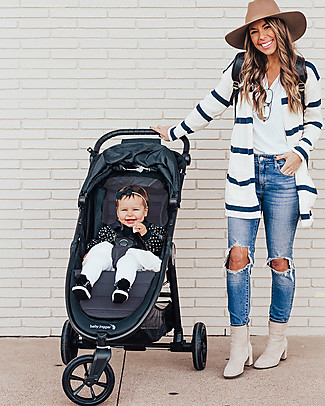 Baby Jogger Passeggino City Mini GT2, Carbon - 3 Ruote, Maneggevole in Ogni Terreno! Sistemi Combinabili per Trio