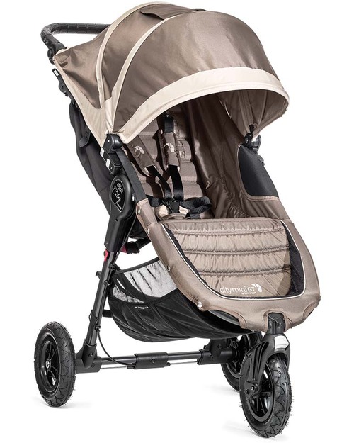 Baby Jogger Passeggino City Mini™ GT - Sabbia/Grigio - Per tutti i terreni, maneggevole - Si chiude con una mano! Passeggini Leggeri