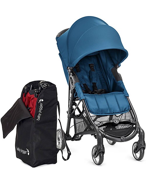 Baby Jogger Passeggino City Mini™ Zip - Blu Mare + Borsa Porta Passeggino - Compatto, leggero, si chiude con una mano! Passeggini Leggeri