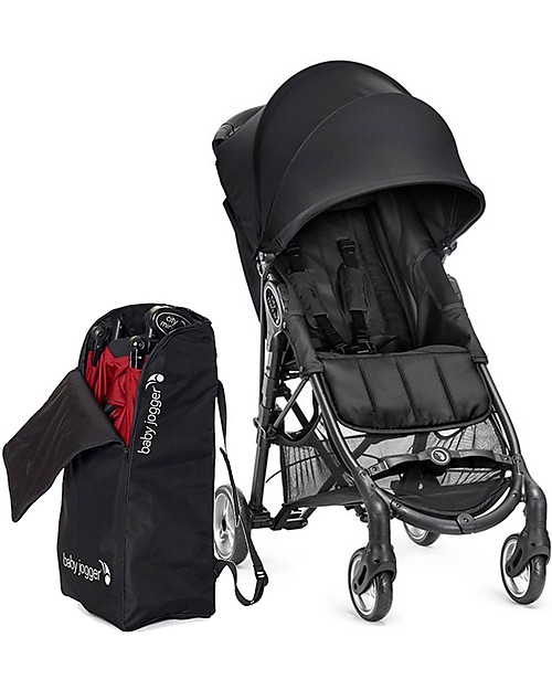 Baby Jogger Passeggino City Mini™ Zip - Nero + Borsa Porta Passeggino - Compatto, leggero, si chiude con una mano! Passeggini Leggeri