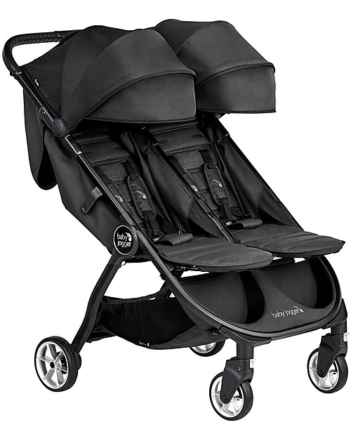 Baby Jogger Passeggino City Tour2 Double, Jet - Anche per Bambini di Diverse Età! Passeggini Gemellari