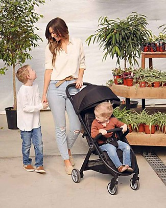 Baby Jogger Passeggino City Tour2 - Pitch Black - Con Maniglione di Sicurezza - Leggero, per Spostarsi con Facilità! Passeggini Leggeri