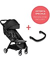 Baby Jogger Passeggino City Tour2 - Pitch Black - Con Maniglione di Sicurezza - Leggero, per Spostarsi con Facilità! Passeggini Leggeri