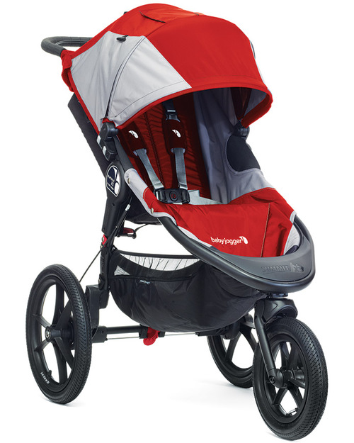 Baby Jogger Passeggino da Jogging Summit X3 - Arancione/Grigio - Perfetto per gli sportivi! Si chiude con una mano Passeggini Classici