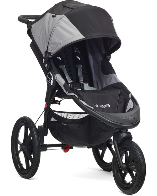 Baby Jogger Passeggino da Jogging Summit X3 - Nero/Grigio - Perfetto per gli sportivi! Si chiude con una mano Passeggini Leggeri