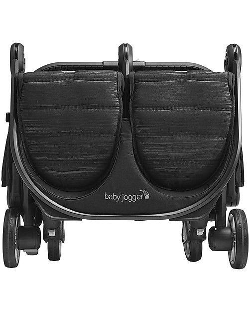 Baby Jogger Passeggino Fratellare City Tour2 Double - Pitch Black - Leggero e Compatto! Passeggini Gemellari