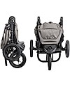 Baby Jogger Travel System Trio City Elite Deluxe, Grigio - City Elite + Carrozzina Deluxe + Maniglione + City GO + Adattatori Passeggini Trio e Duo