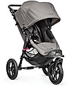 Baby Jogger Travel System Trio City Elite Deluxe, Grigio - City Elite + Carrozzina Deluxe + Maniglione + City GO + Adattatori Passeggini Trio e Duo