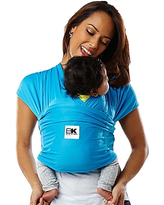 Baby K'tan Fascia Portabebè Ergonomica 5 in 1 Active, Blu Oceano - Si indossa come una t-shirt! Fasce Portabebé