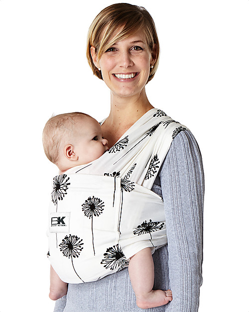 Baby K'tan Fascia Portabebè Ergonomica 5 in 1 Facilissima, Dente di Leone - 100% cotone - Si indossa come una t-shirt! Fasce Portabebé