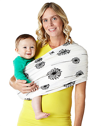 Baby K'tan Fascia Portabebè Ergonomica 5 in 1 Facilissima, Dente di Leone - 100% cotone - Si indossa come una t-shirt! Fasce Portabebé